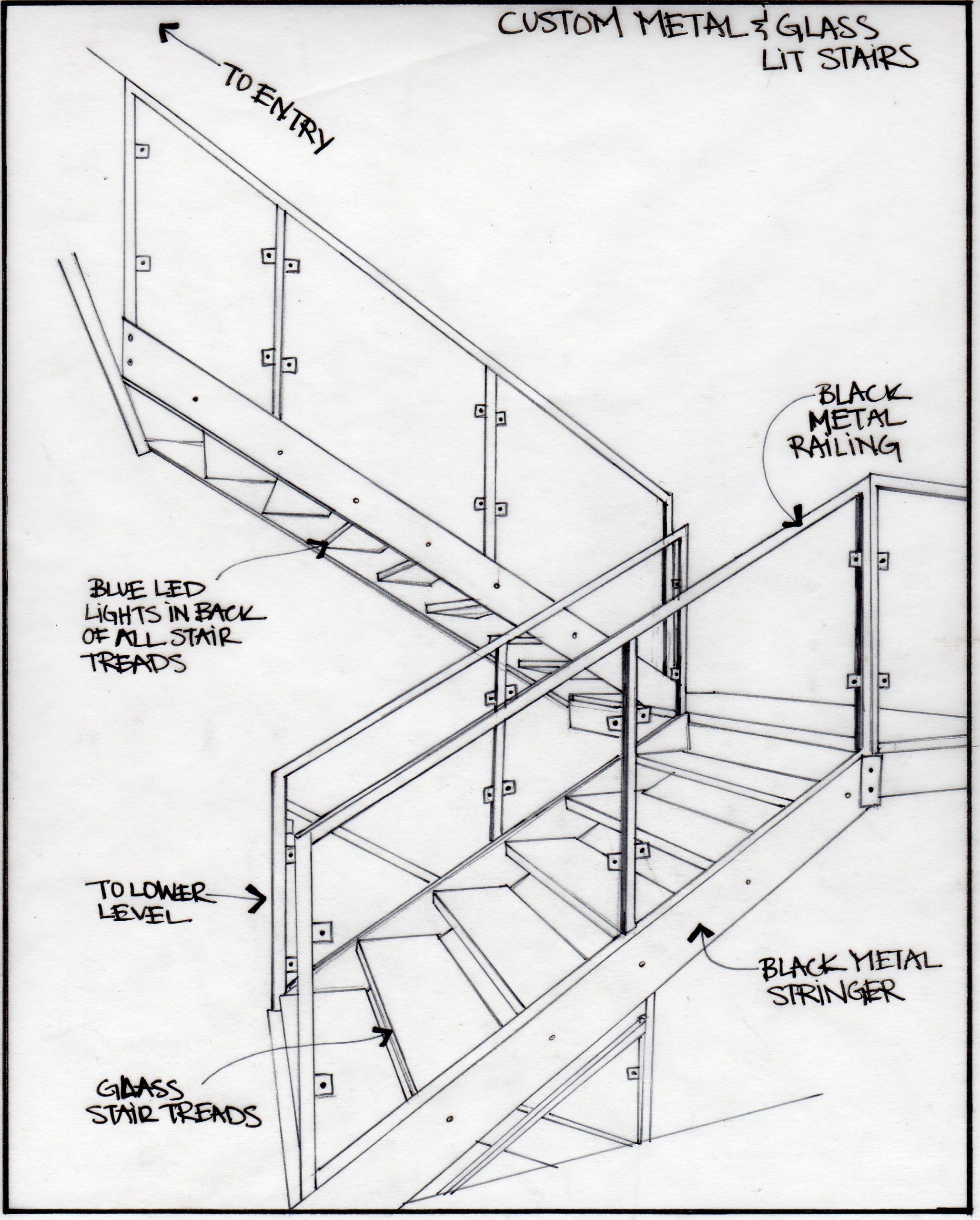Featured Project A Custom Designed Glass Staircase