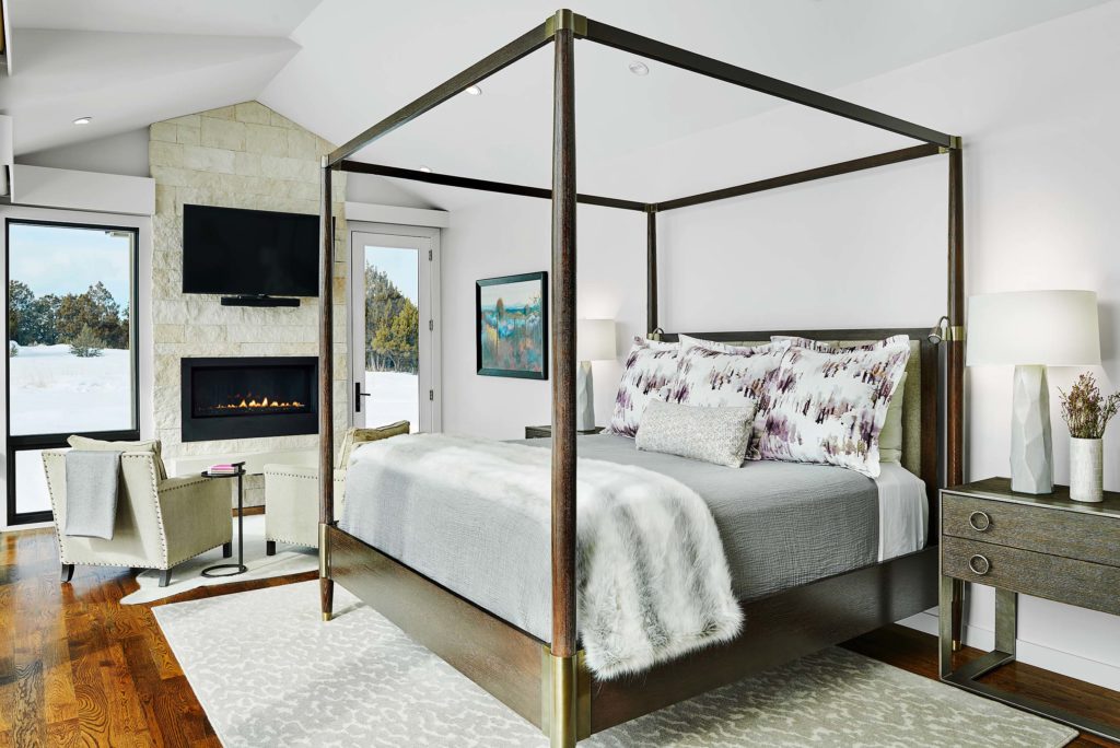 Carbondale Ranch house bedroom styling by Cathers Home