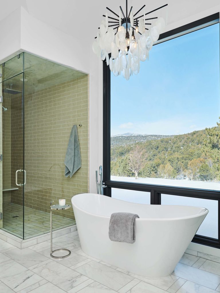 Carbondale Ranch house master bathroom styling by Cathers Home