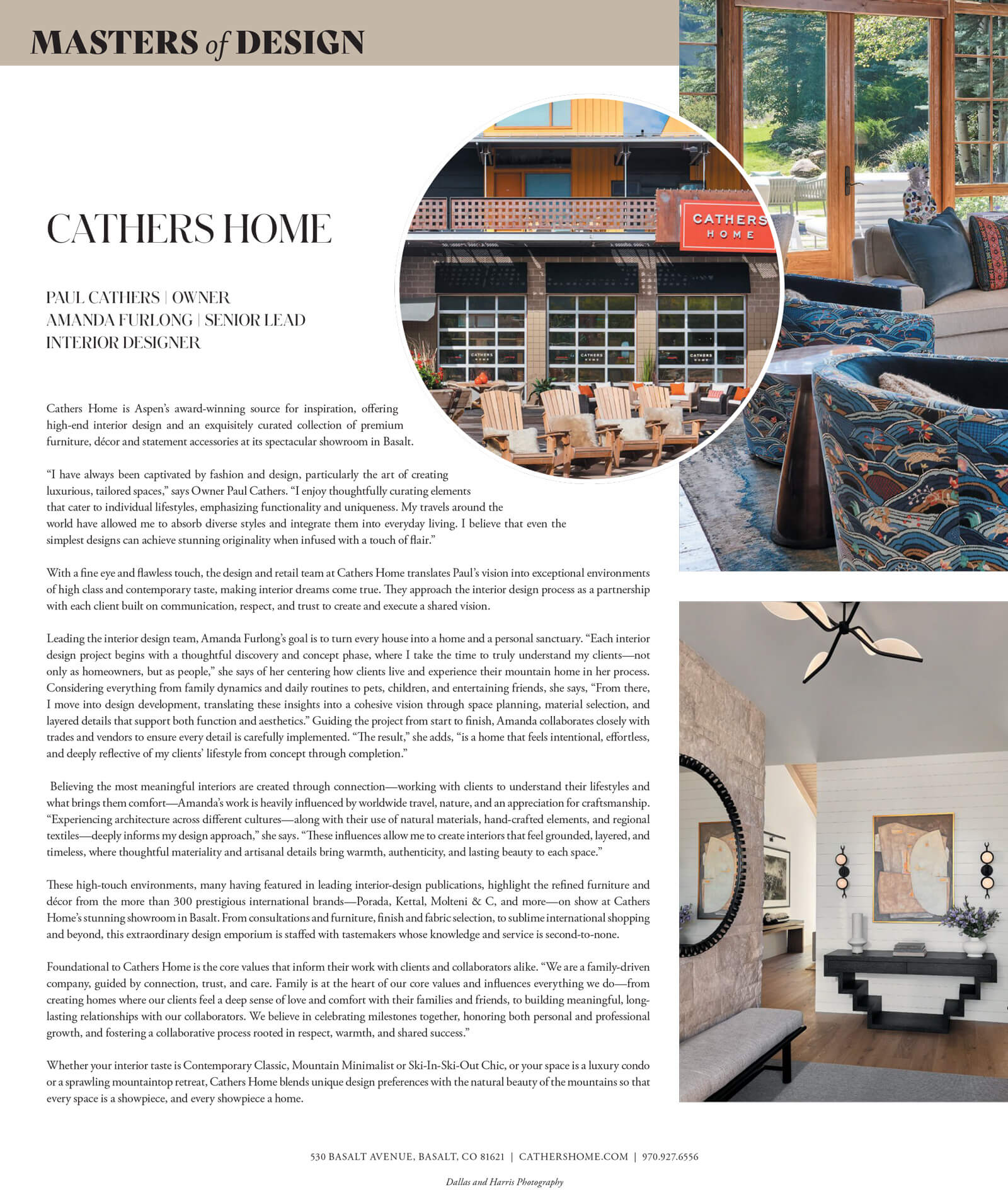 Modern Luxury Magazine Article